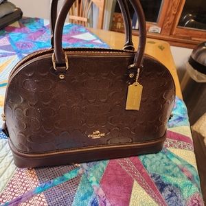 COACH BAG NEW Leather  BURGUNDY